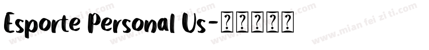 Esporte Personal Us字体转换
